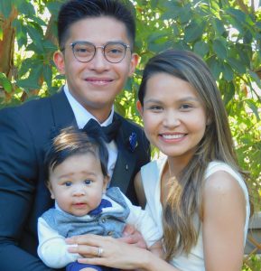 Happy wedding couple